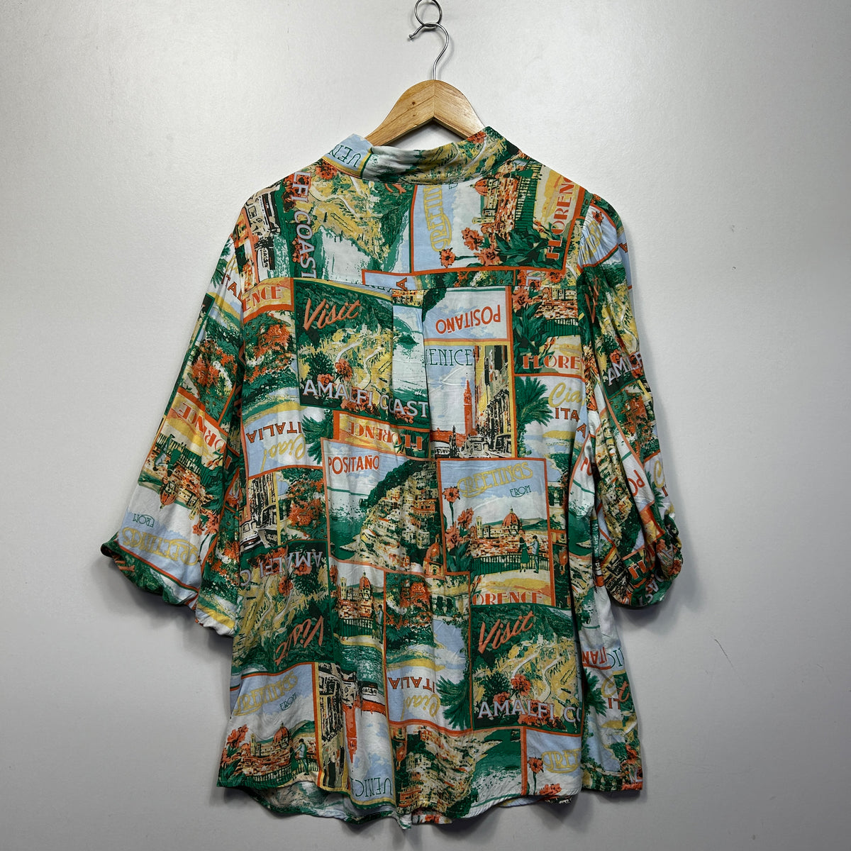 Autograph Multicoloured Button Up Plus Size Top - Size 18