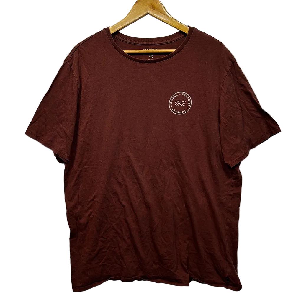 Swell Rust Cotton Graphic Tee - Size 3XL