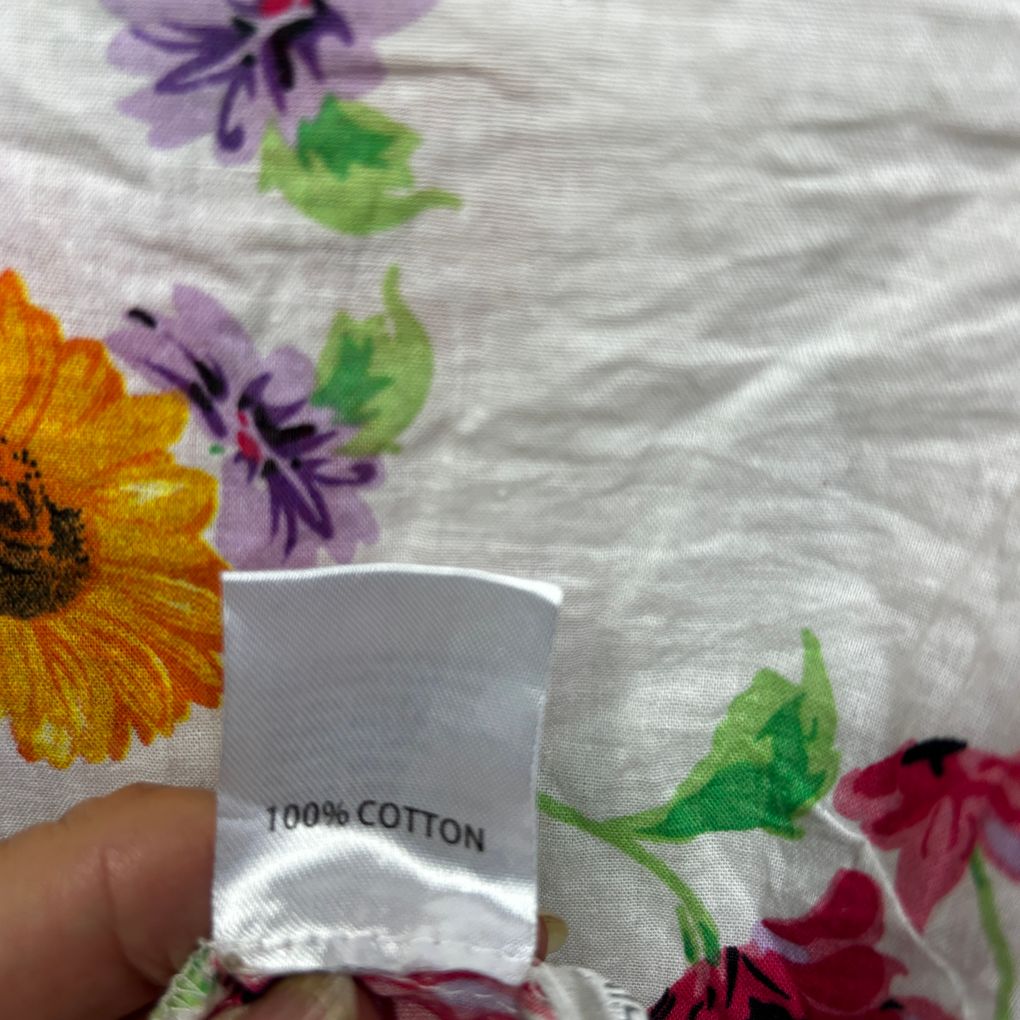 Goondiwindi Cotton White Floral Shirt - Size 16