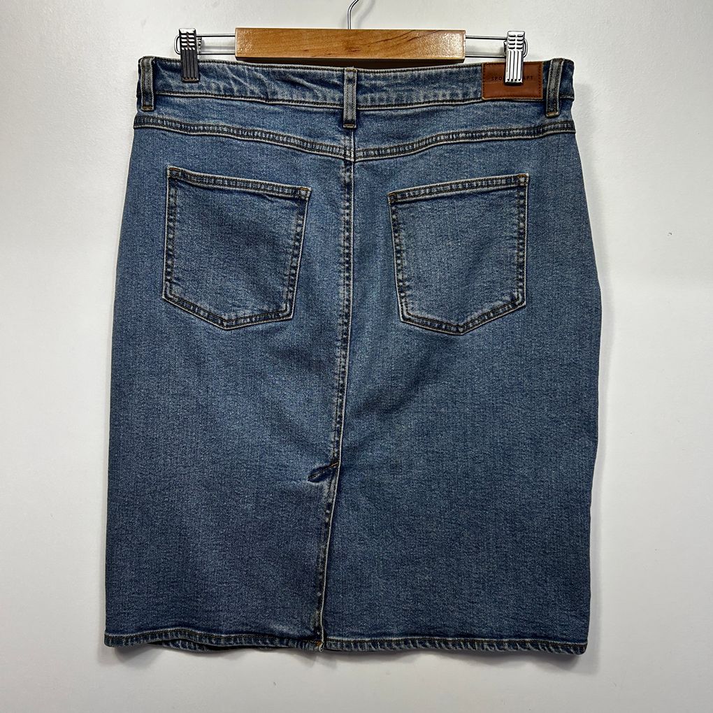 Sportscraft Blue Denim Skirt - Size 12