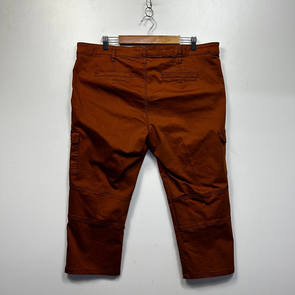 Katies Rust Plus Size Cotton Cargo Pants - Size 20