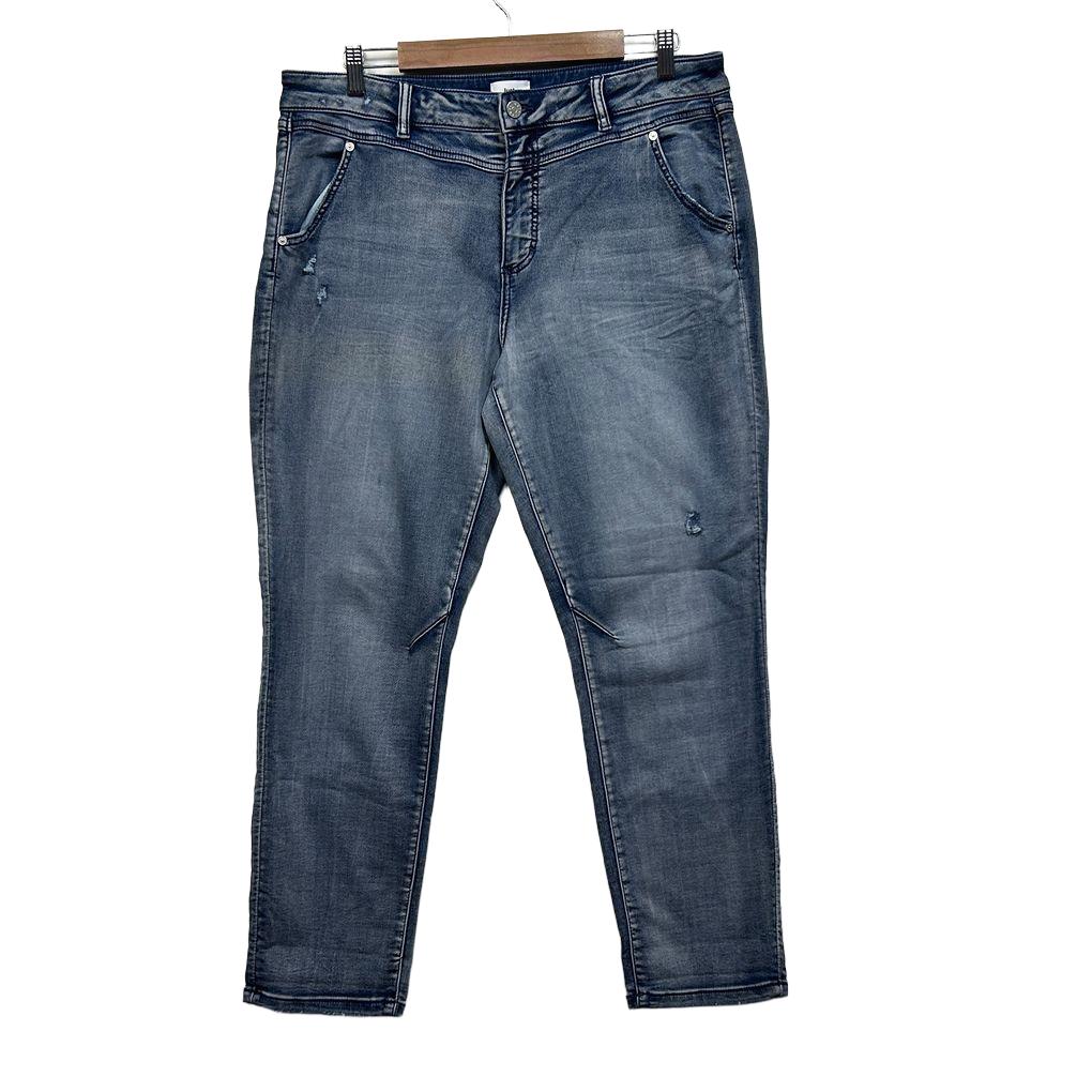 Just Jeans Blue Amaze Mid Rise Ankle Jeans - Size 16