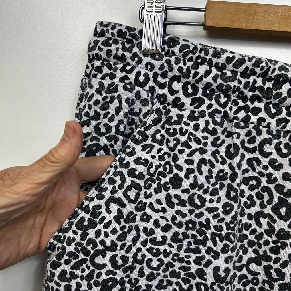 Virtuelle Leopard Print Cotton Pants - Size S/16