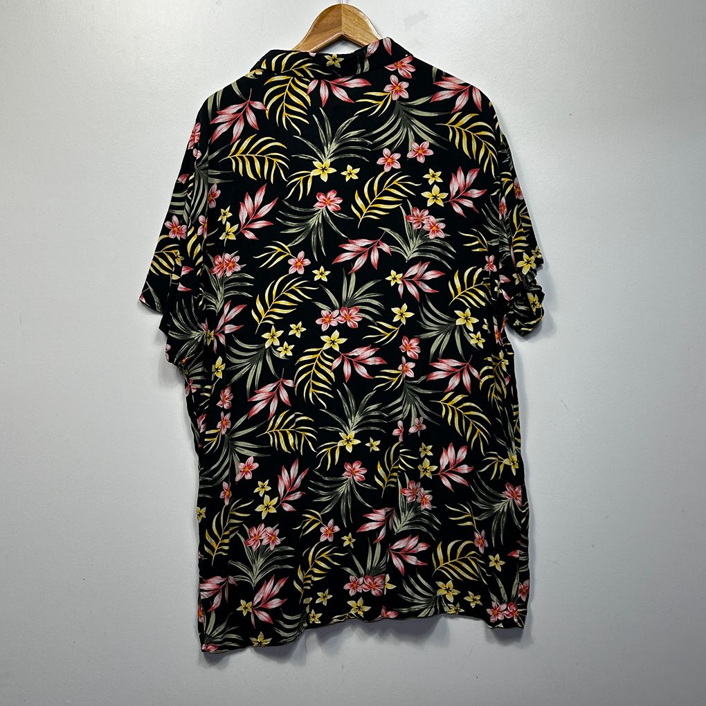 Jay Jays Black Foral Shirt Dress or Longline Top - Size 16