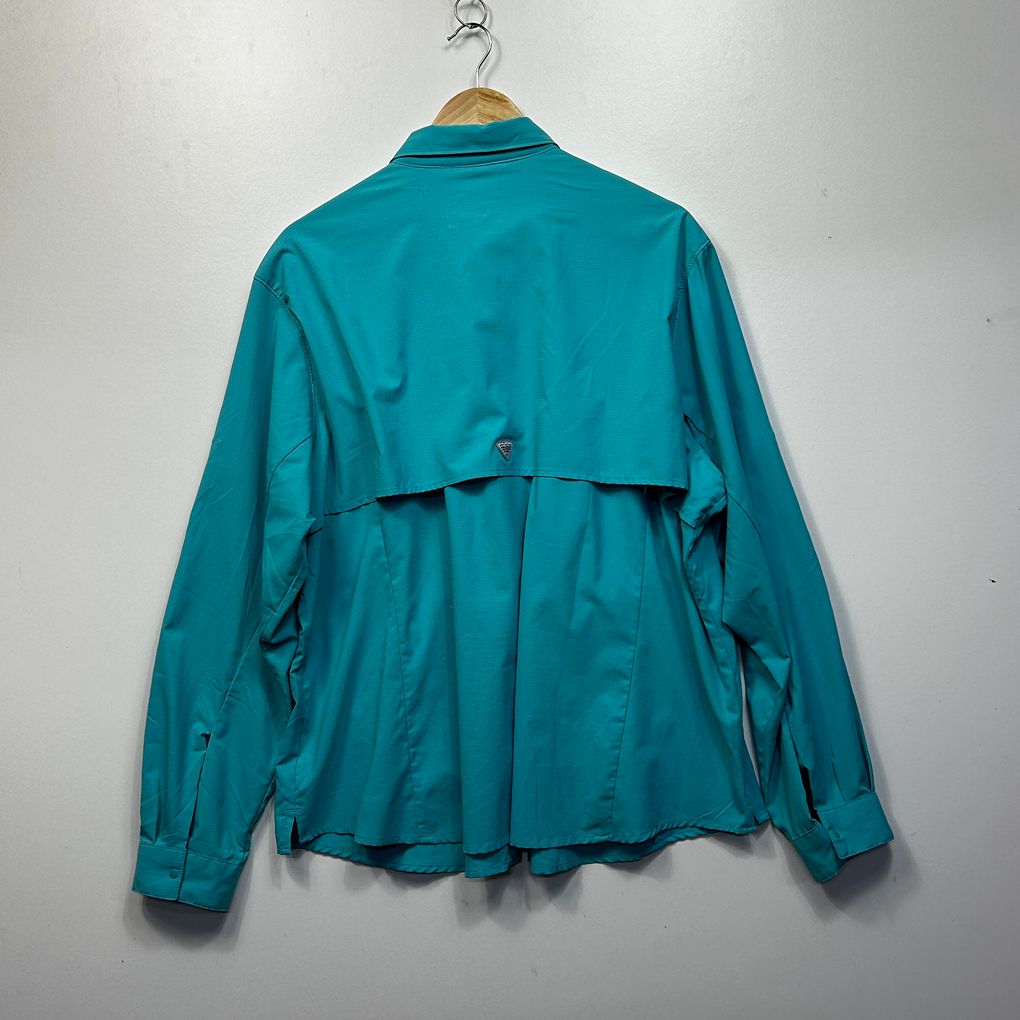 Columbia Teal Long Sleeve Shirt - Size 22/24