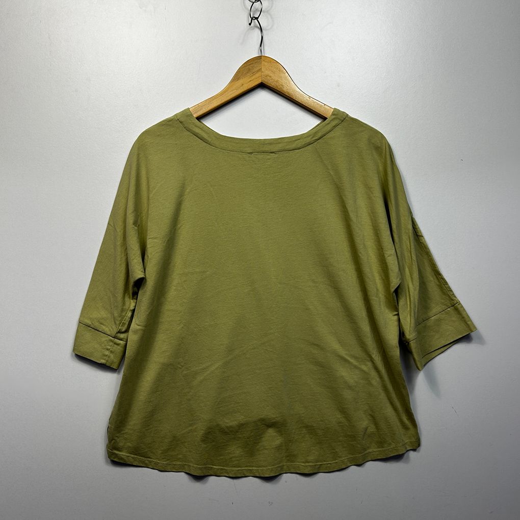 Regatta Peties Linen Sequins Olive Top - Size 12