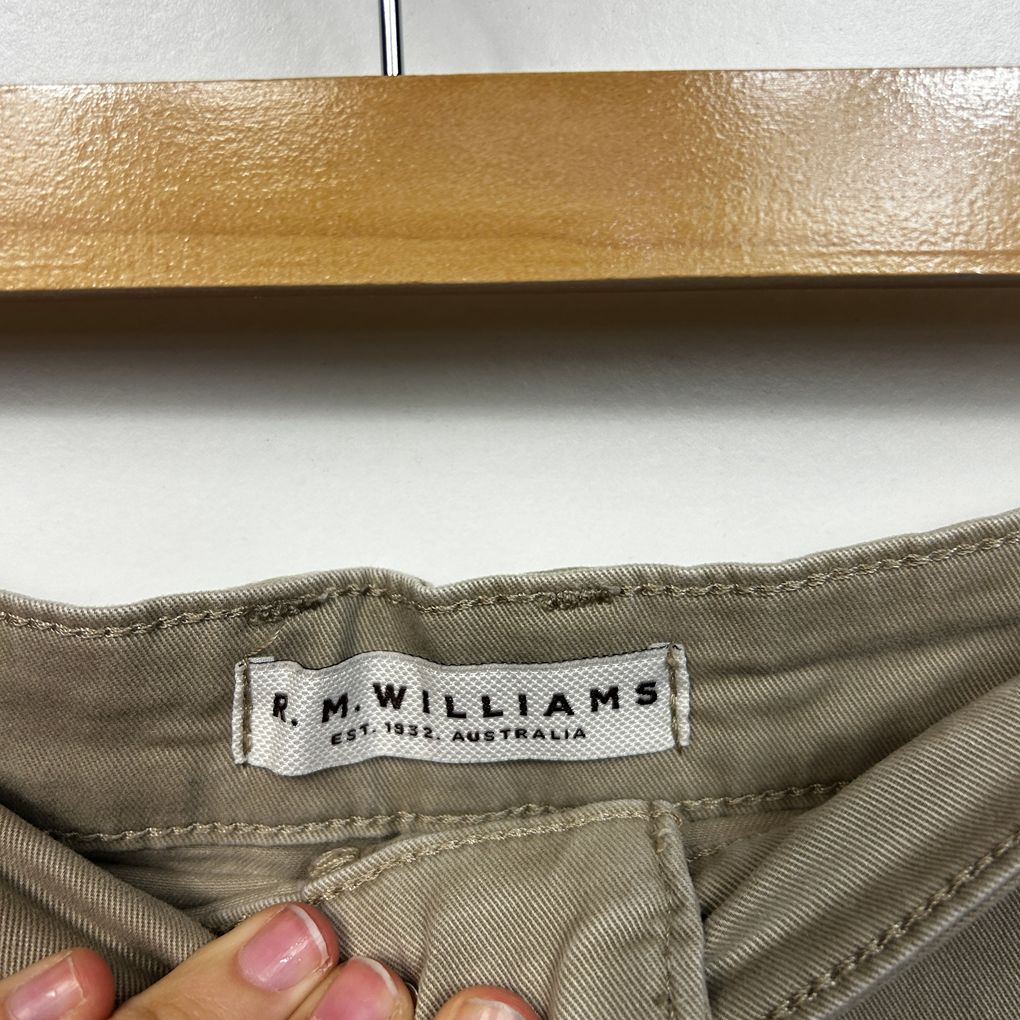 R.M. Williams Khaki Chino Mens Shorts - Size 46
