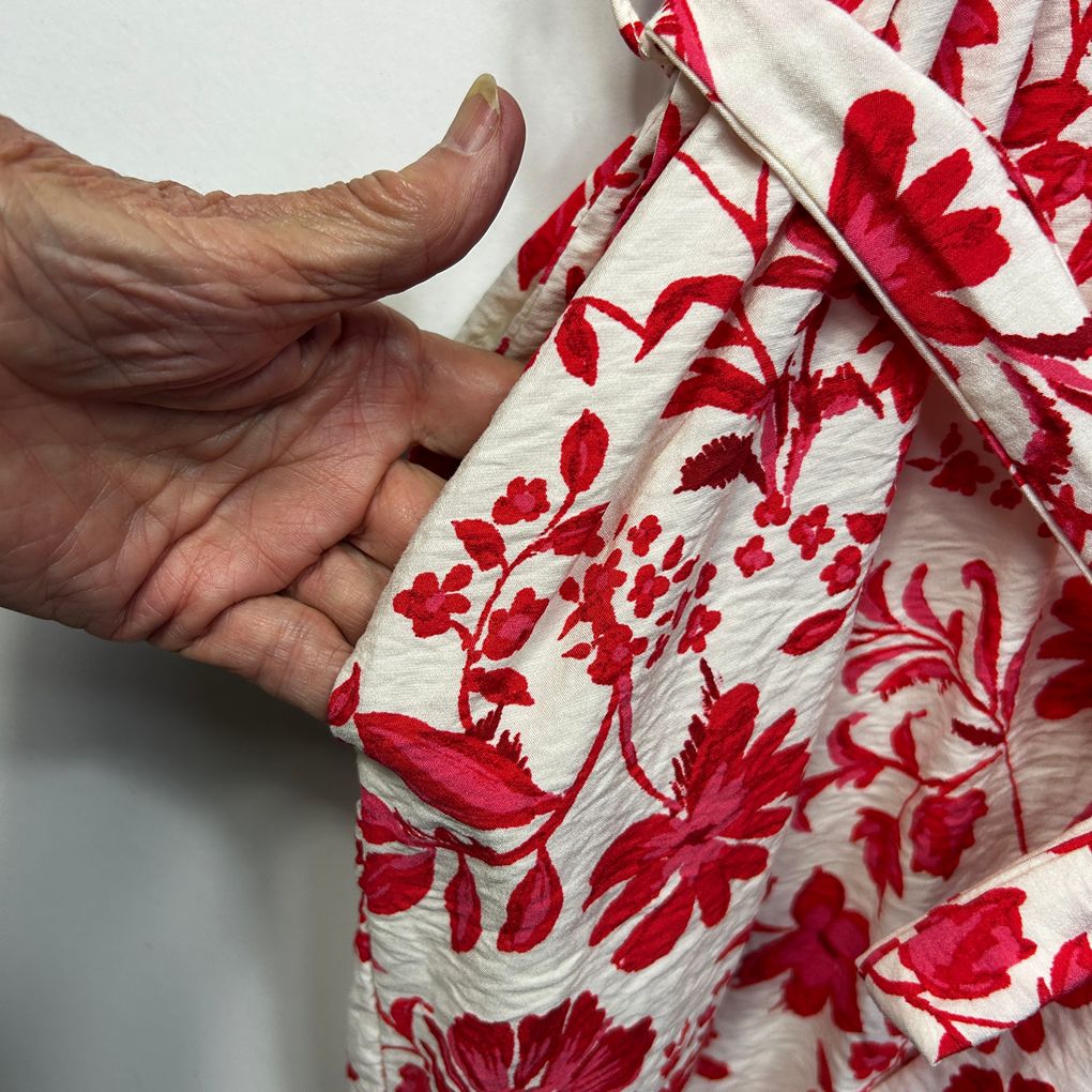 & me Red and White Floral Playsuit - Size 18