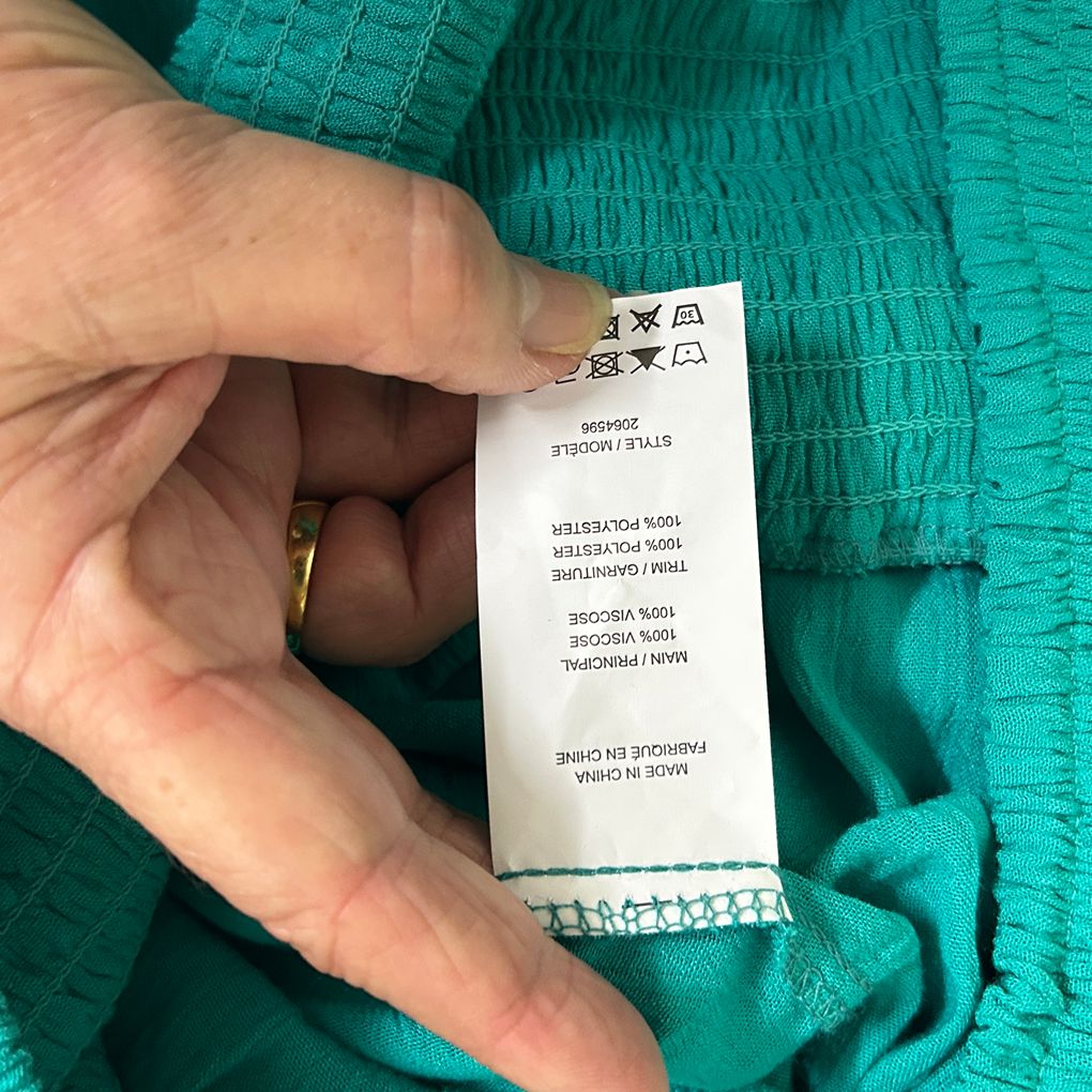 Millers Teal Skirt - Size L