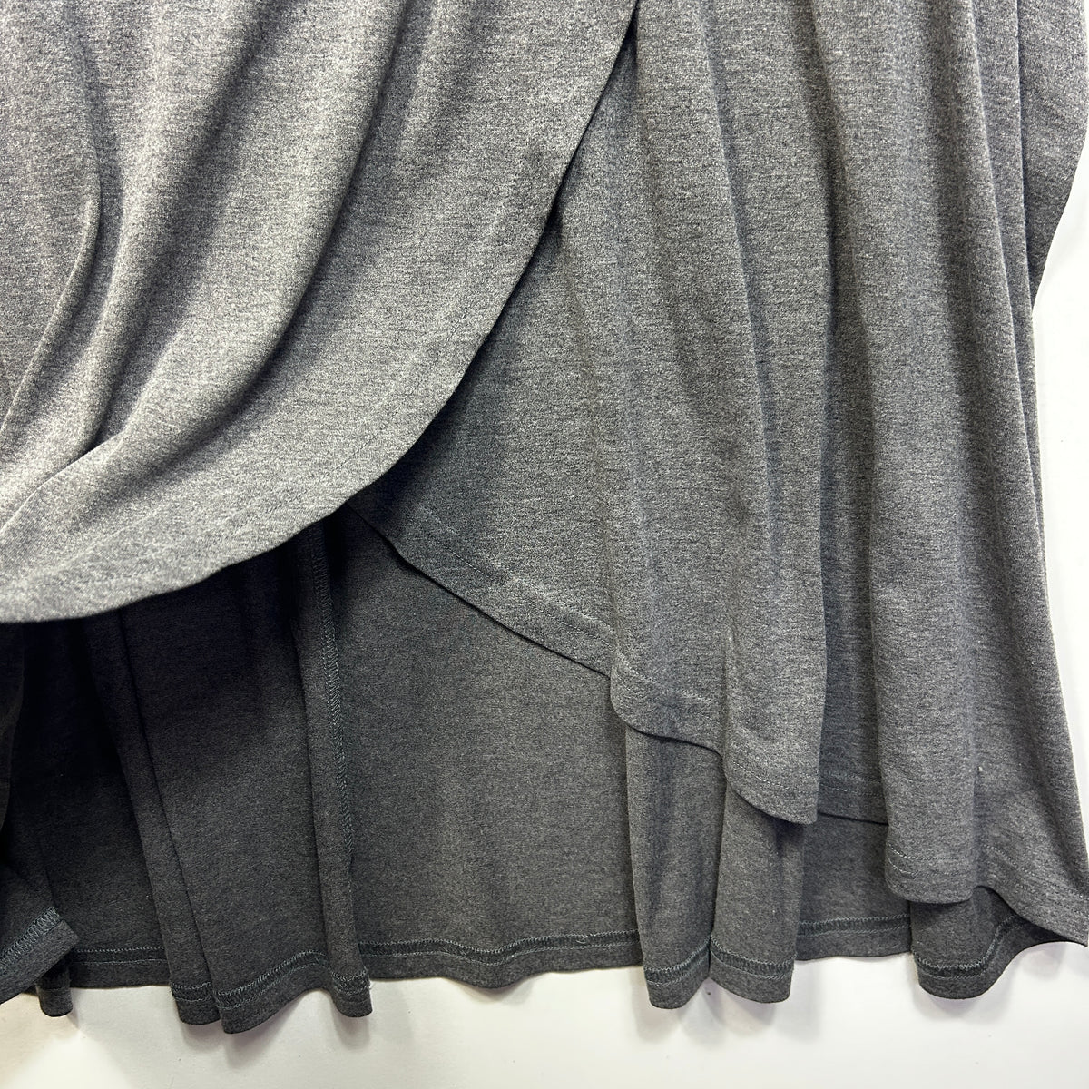 Bloomchic Grey Plus Size Layered Front Top - Size 30 - 34