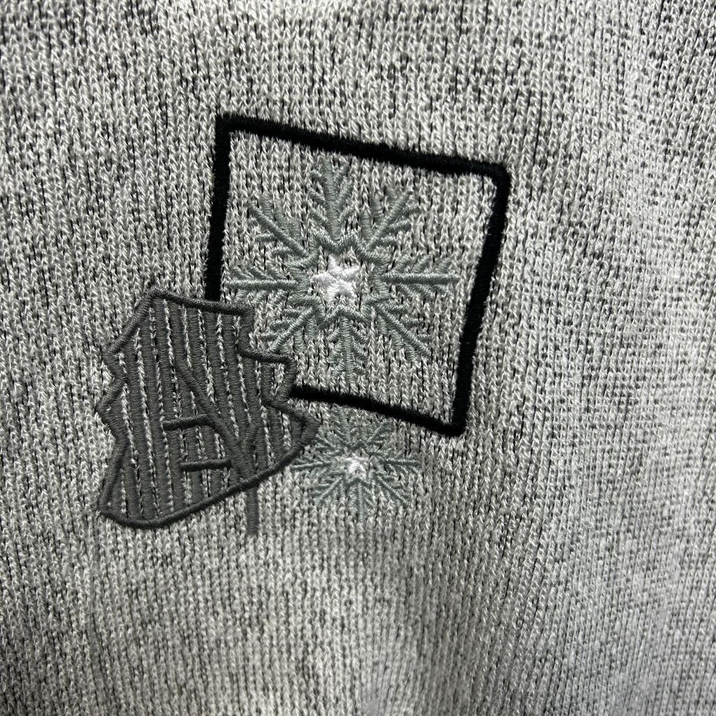 Established Grey Cotton Embroidered Jumper - Size 16