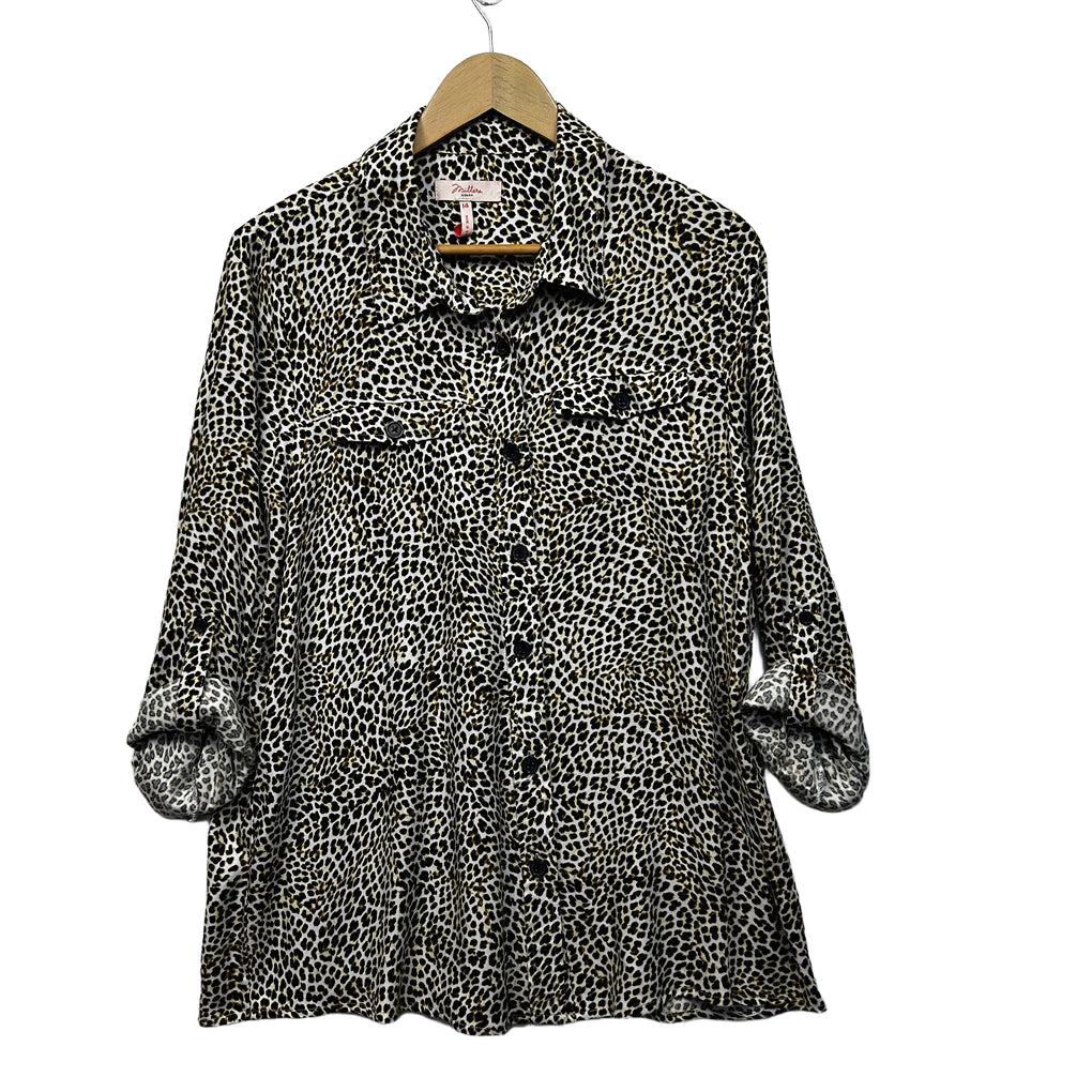 Millers Leopard Print Shirt - Size 14