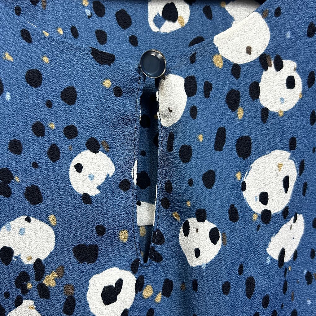 Black Pepper Blue Spot Top - Size 18