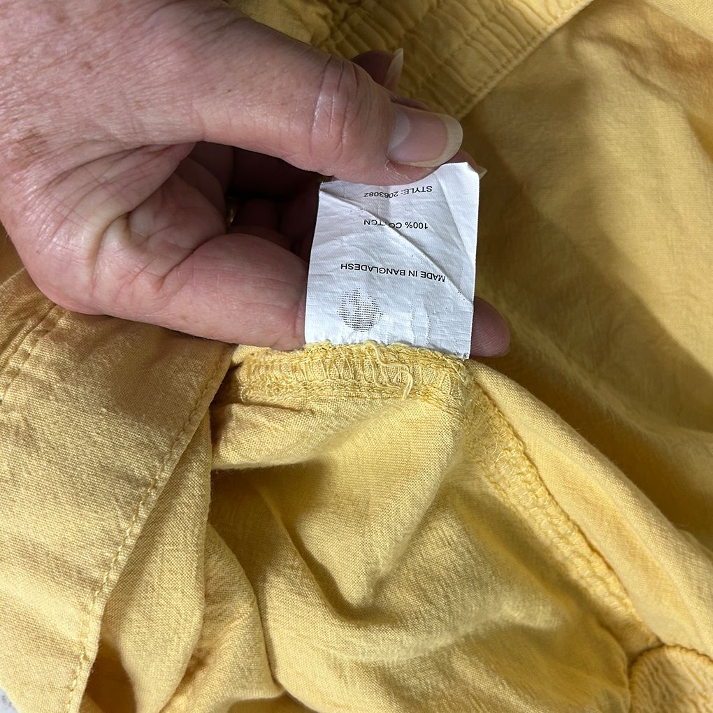 Millers Yellow Plus Size Cotton Cropped Pants - Size 18