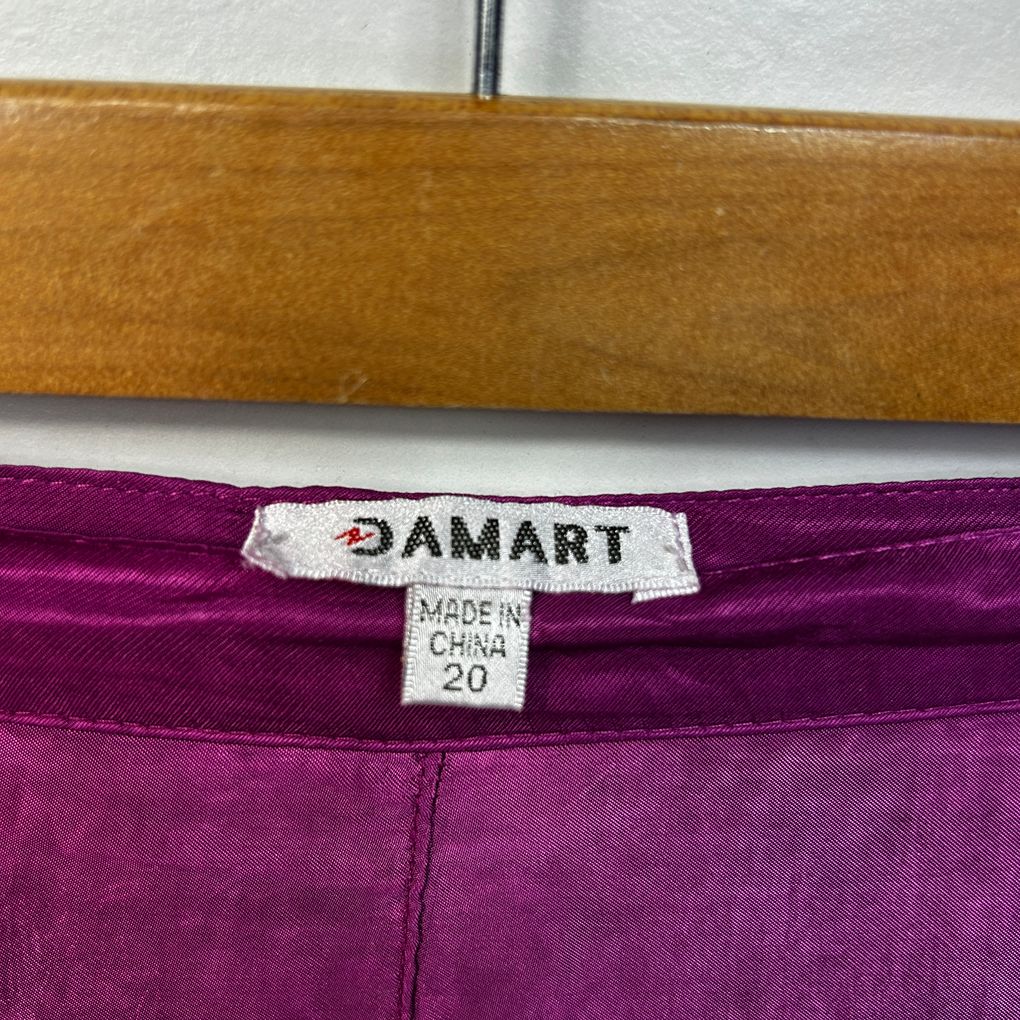 Damart Purple Plus Size Skirt - Size 20