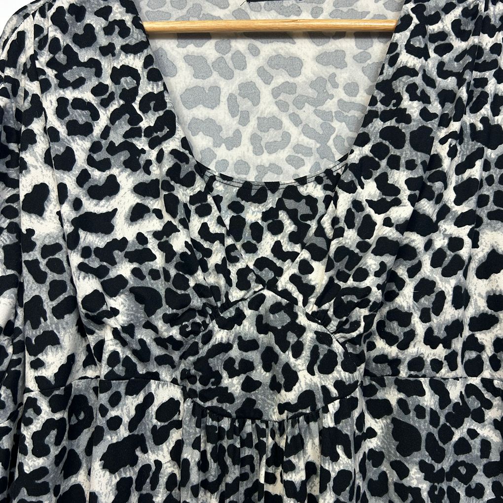 Cordelia St Grey Leopard Print Dress - Size 24
