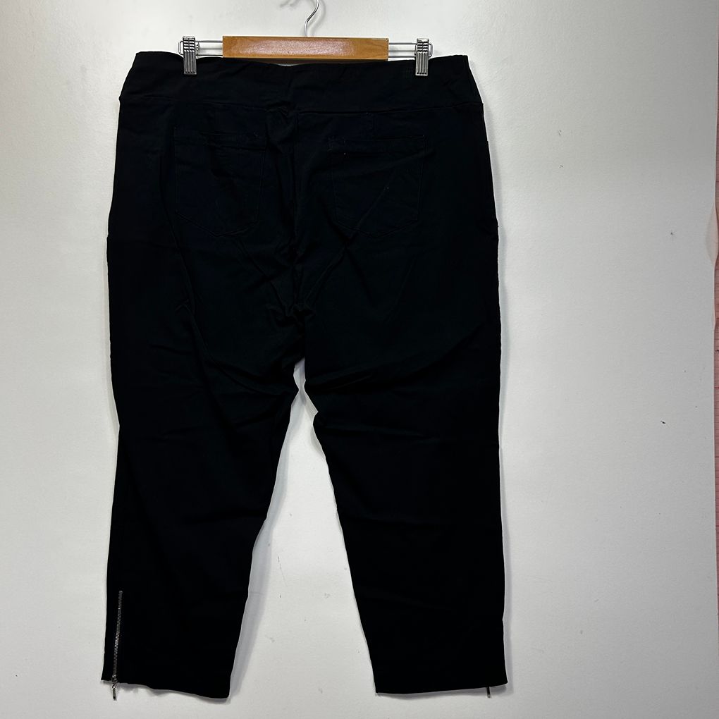 Autograph Black Zip Hem Pants - Size 20
