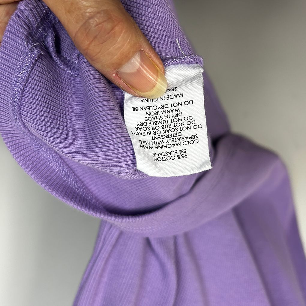 Decjuba Purple Cotton Tank Top - Size L