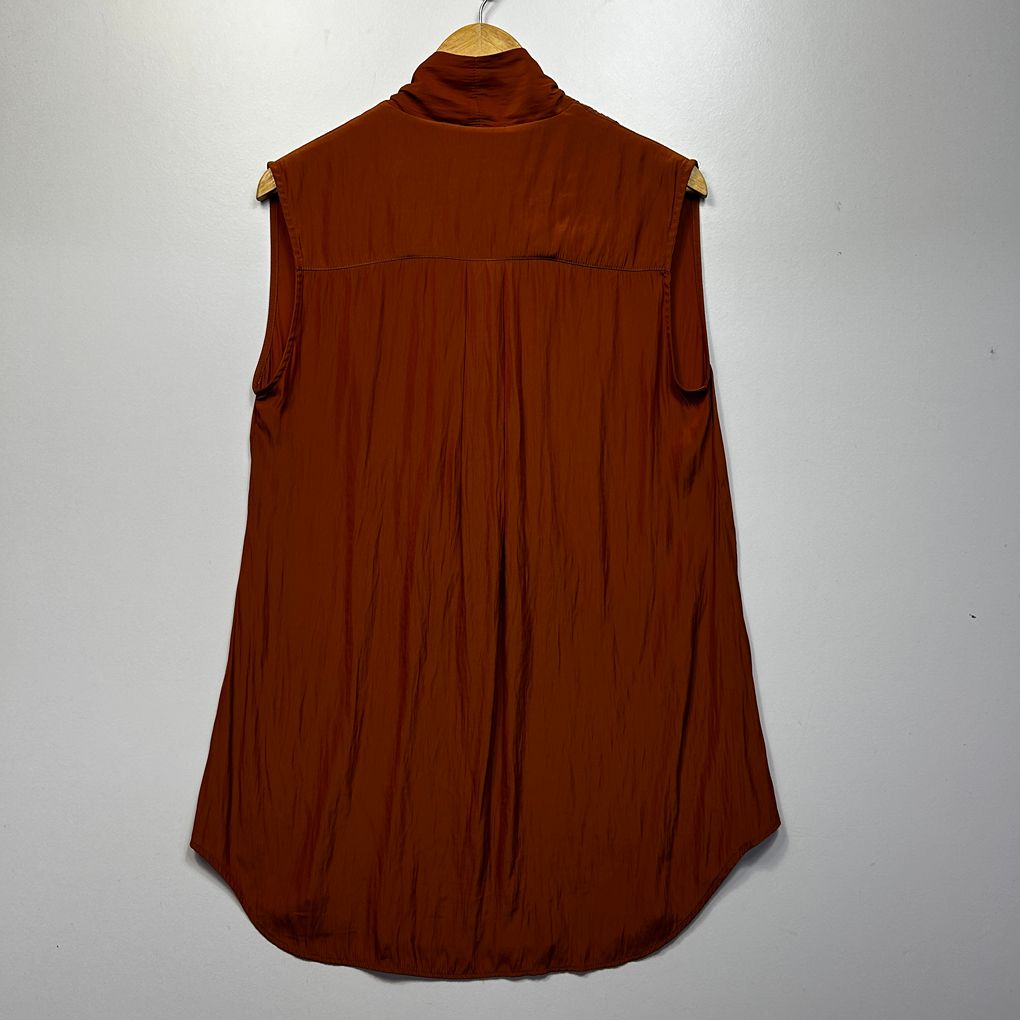 Mela Purdie Rust Sleeveless Top - Size 14/16