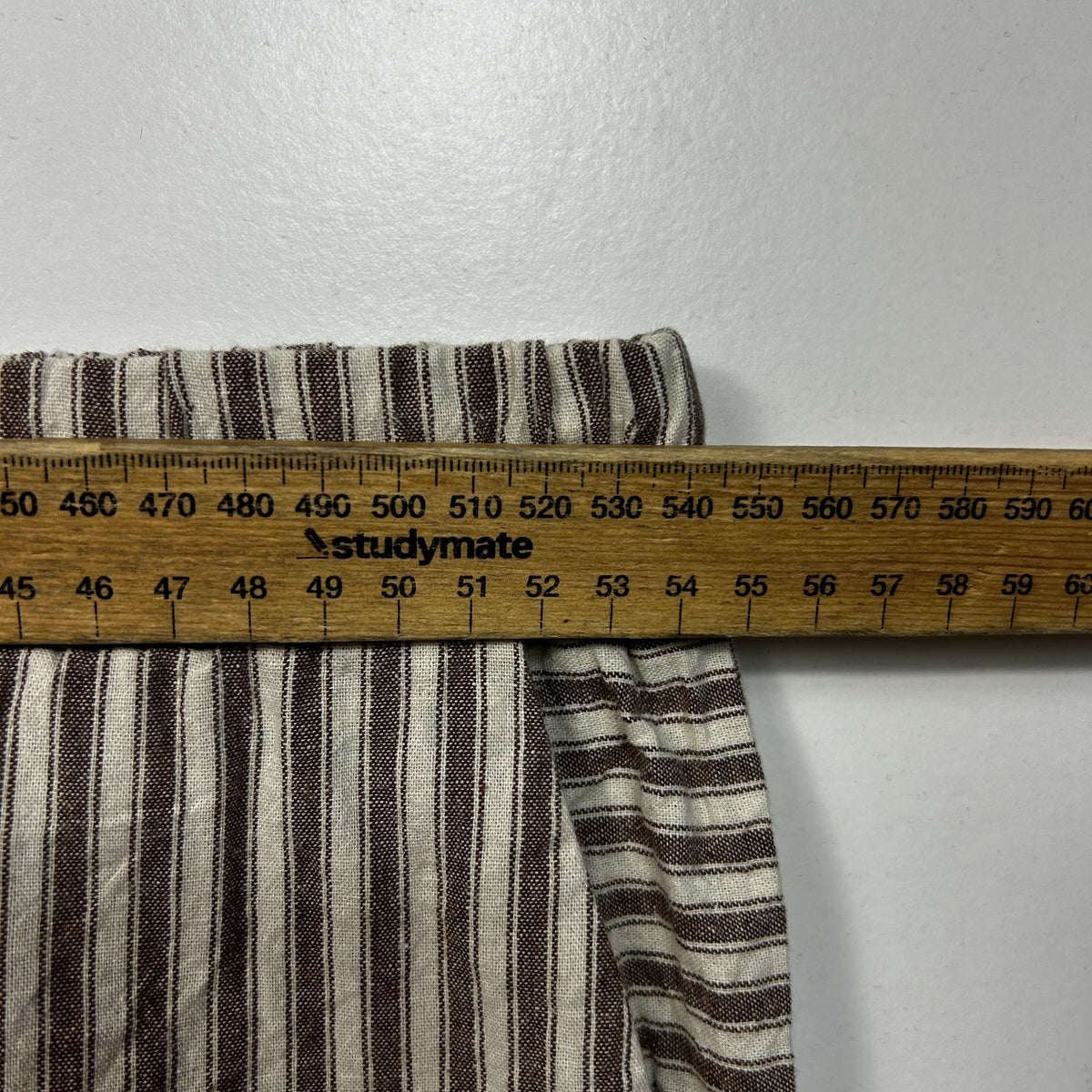 Brown Striped Plus Size Pants - Size 5XL