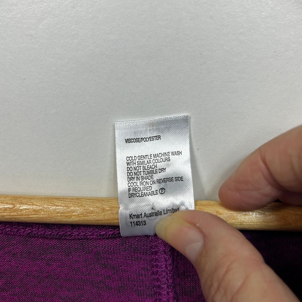 Alexia Purple Long Sleeve Top - Size 26