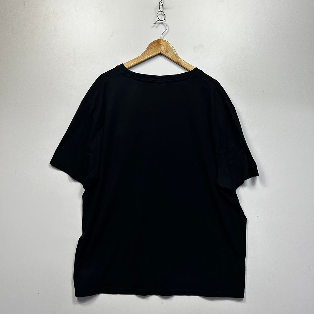 Fila Black Plus Size Cotton Logo Tee - Size 5XL