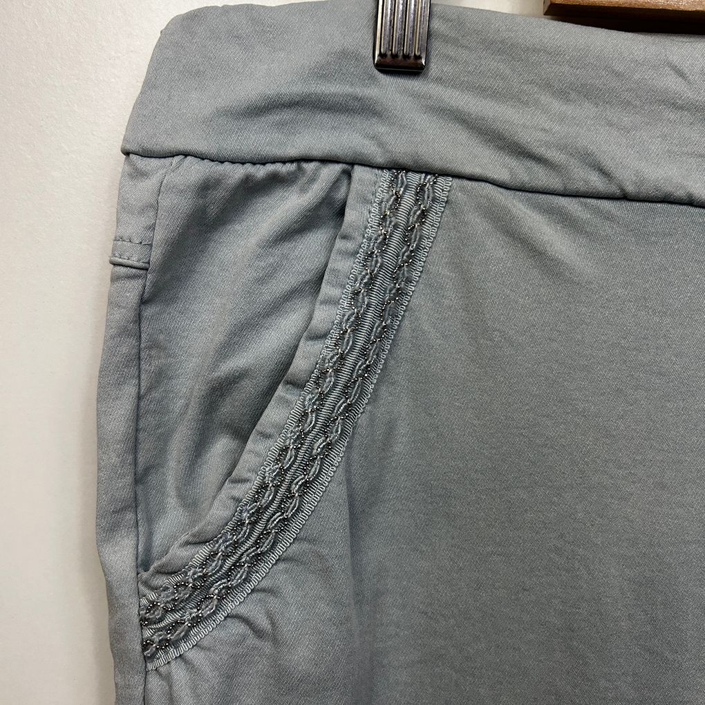 Threadz Grey Cotton Pants - Size 18/20