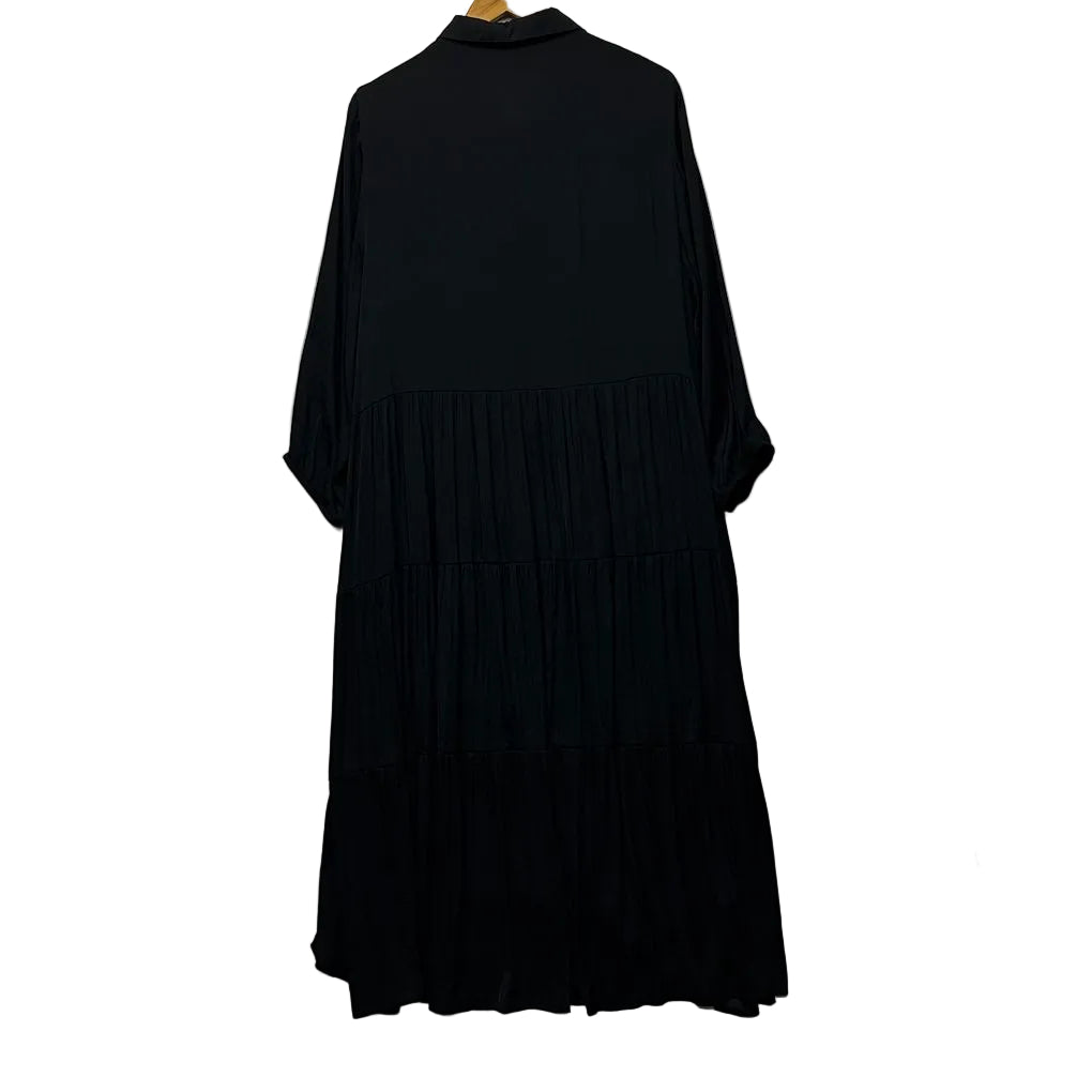 Taking Shape Black Long Sleeve Dress - Size 18
