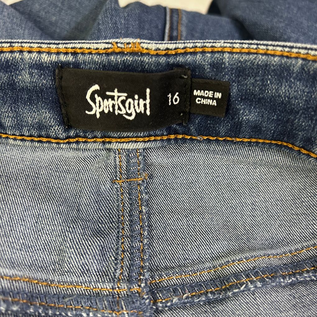 Sportsgirl Blue Skinny Jeans - Size 16