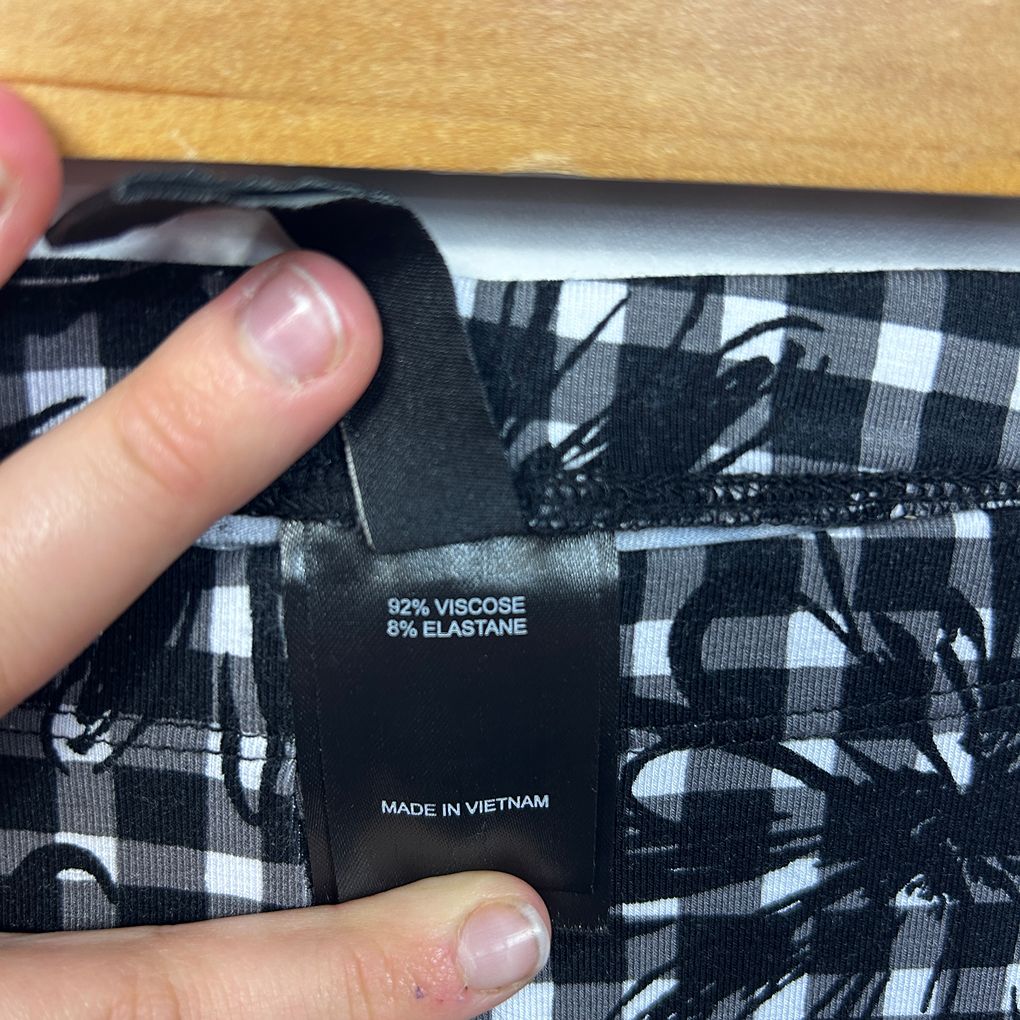Taking Shape Black Plus Size Gingham Pants - Size 24