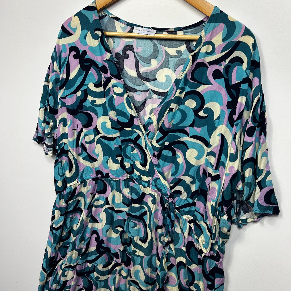 Little Party Dress Teal Plus Size Dress - Size 22