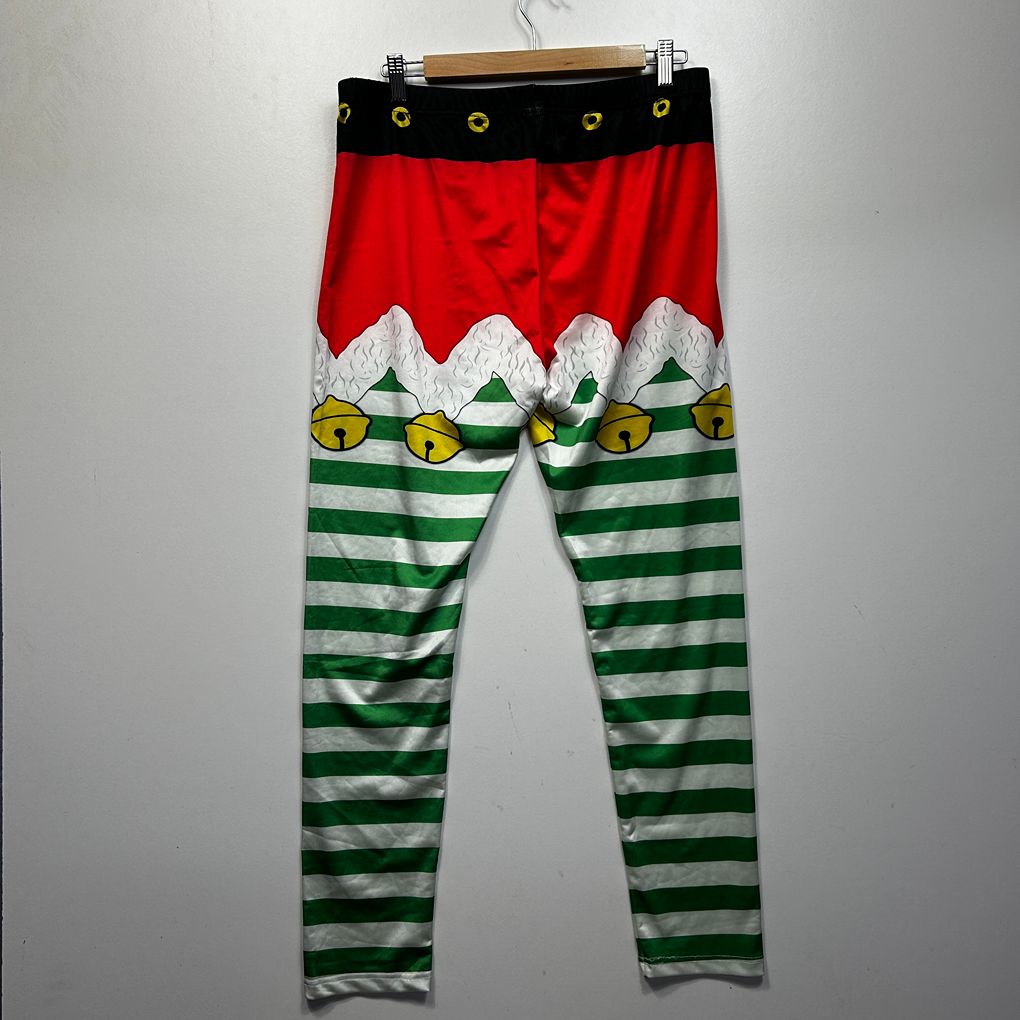 Emery Rose Red Plus Size Christmas Elf Leggings - Size XXL