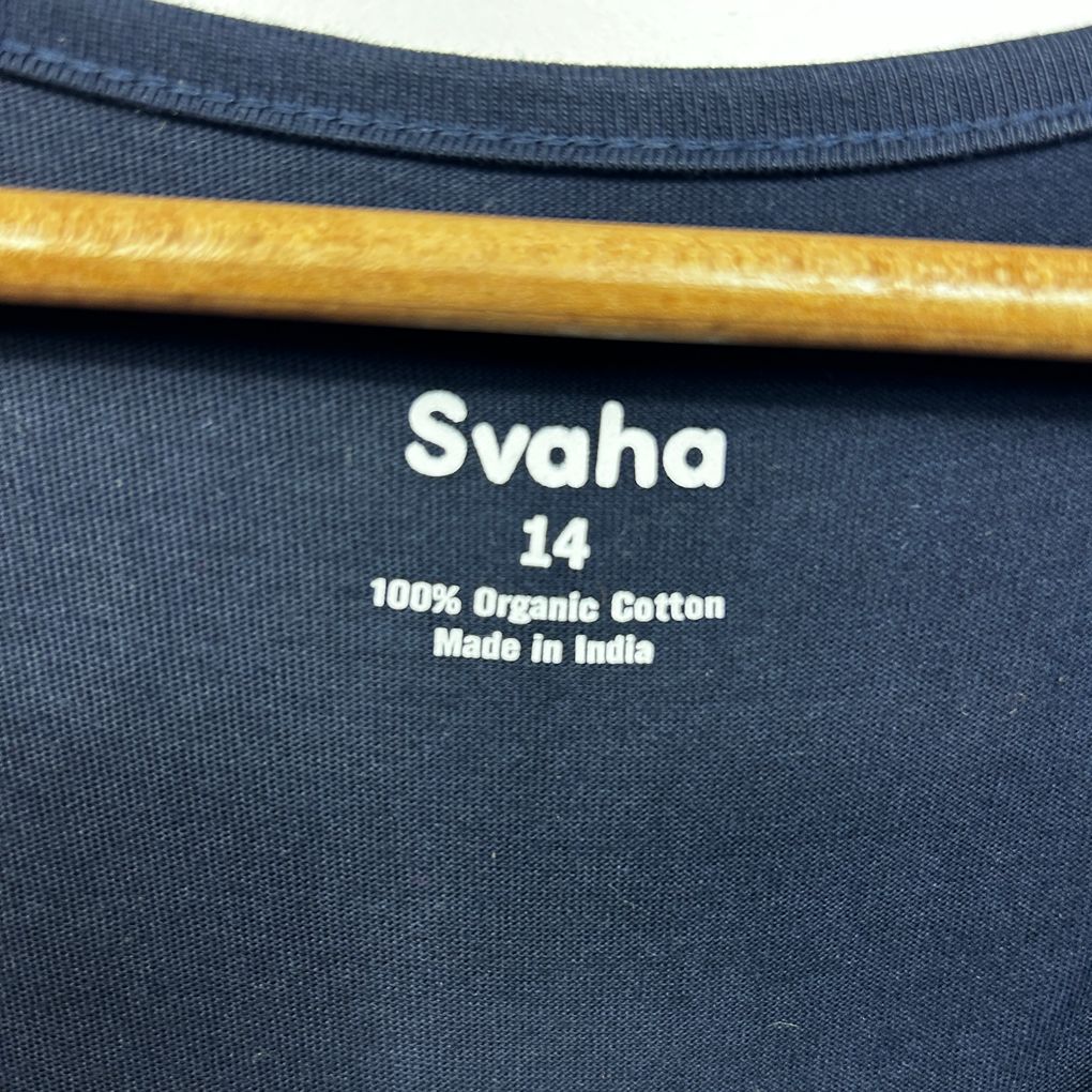 Svaha Navy Cotton Dress - Size 18