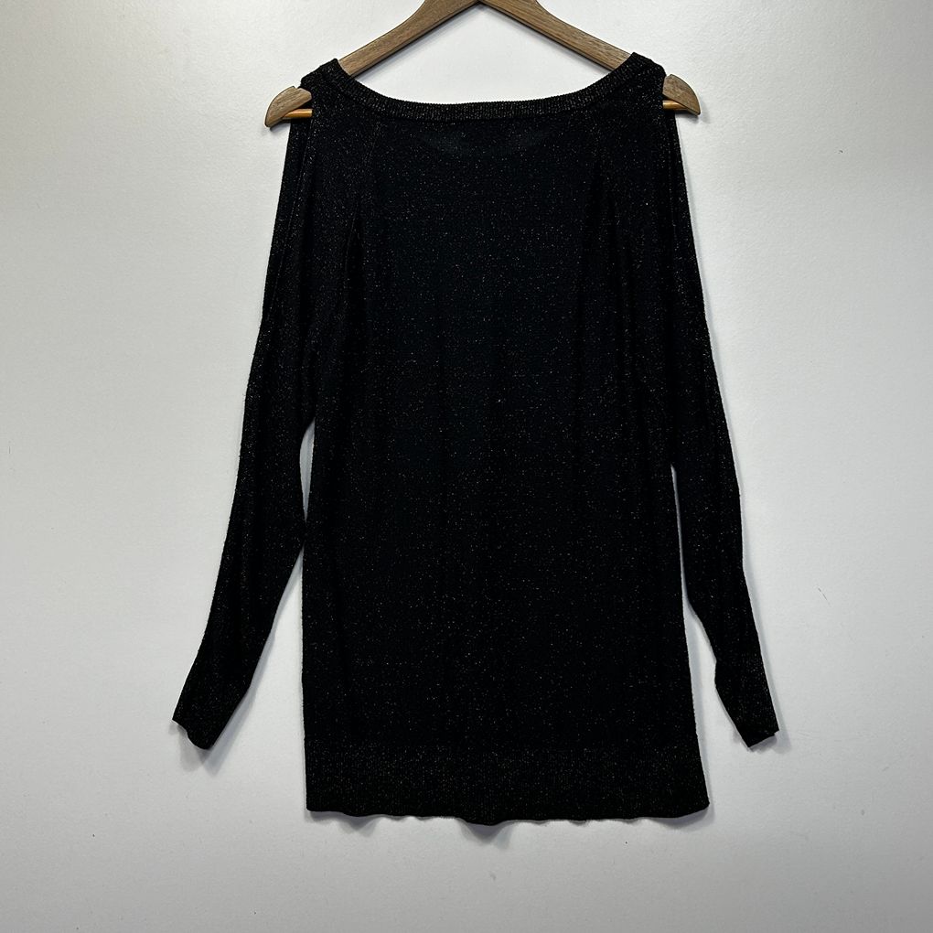 Table Eight Black Metallic Knit Jumper - Size XL