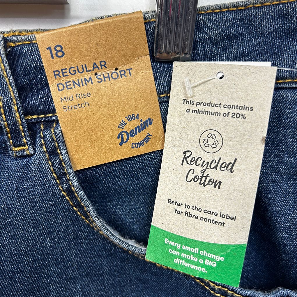 The 1964 Denim Company Blue Denim Shorts - Size 18