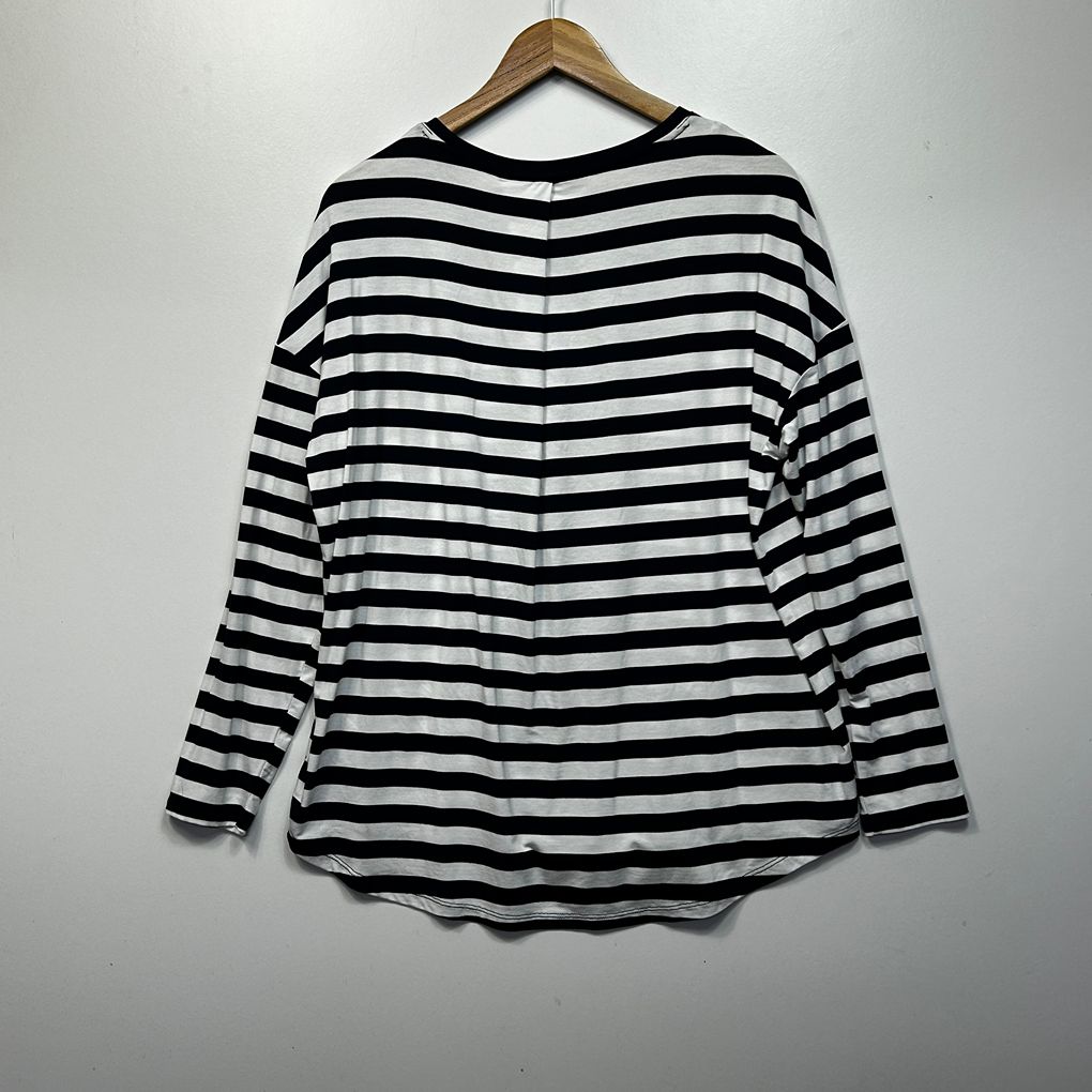 Sussan Navy Stripe Top - Size M