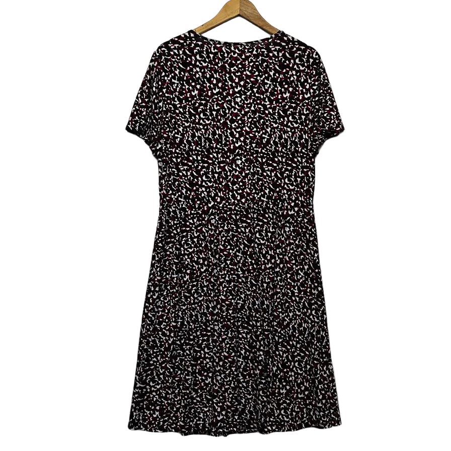 Khoko Black Plus Size Animal Print Dress - Size 18
