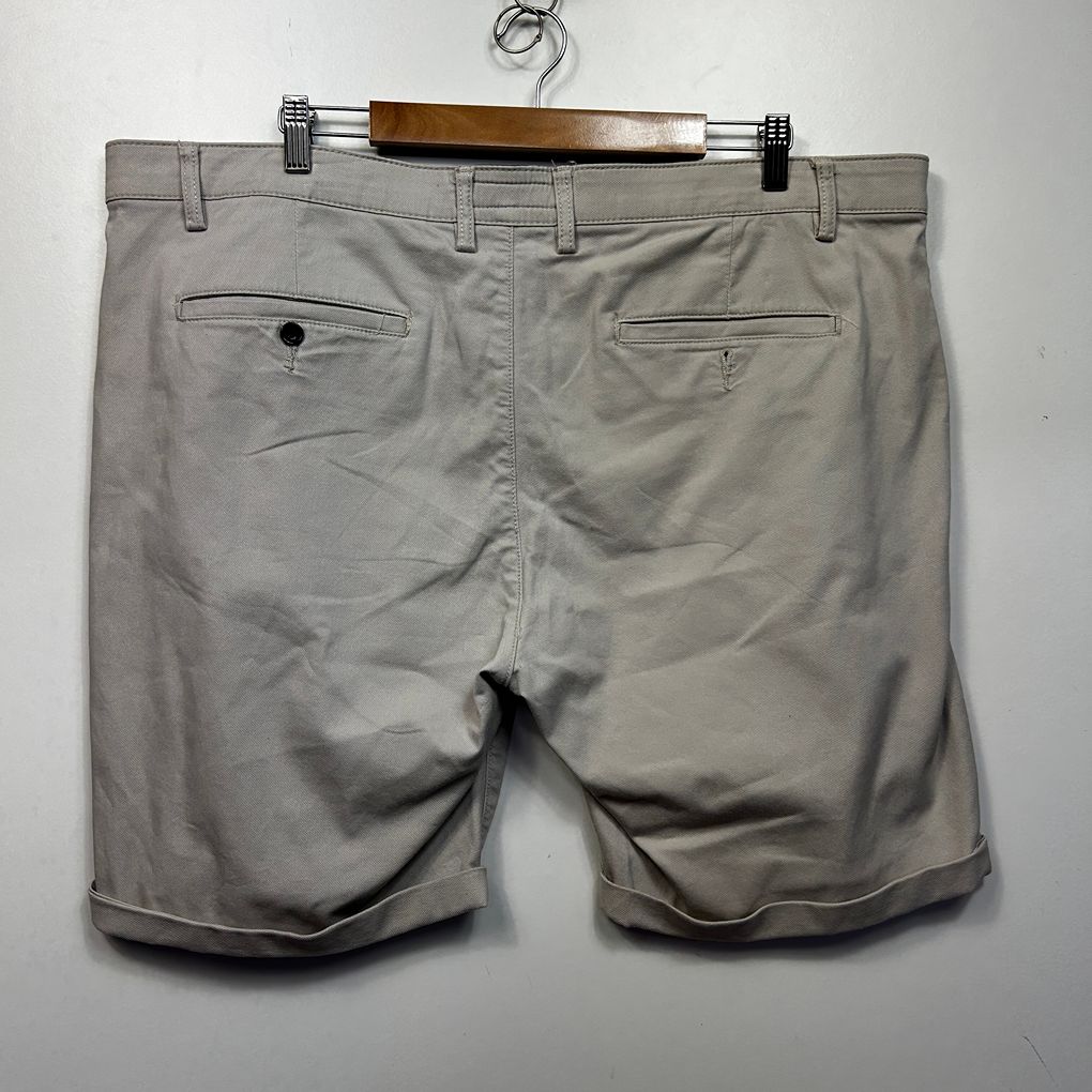 Johnny Bigg Stone Cotton Chino Shorts - Size 44