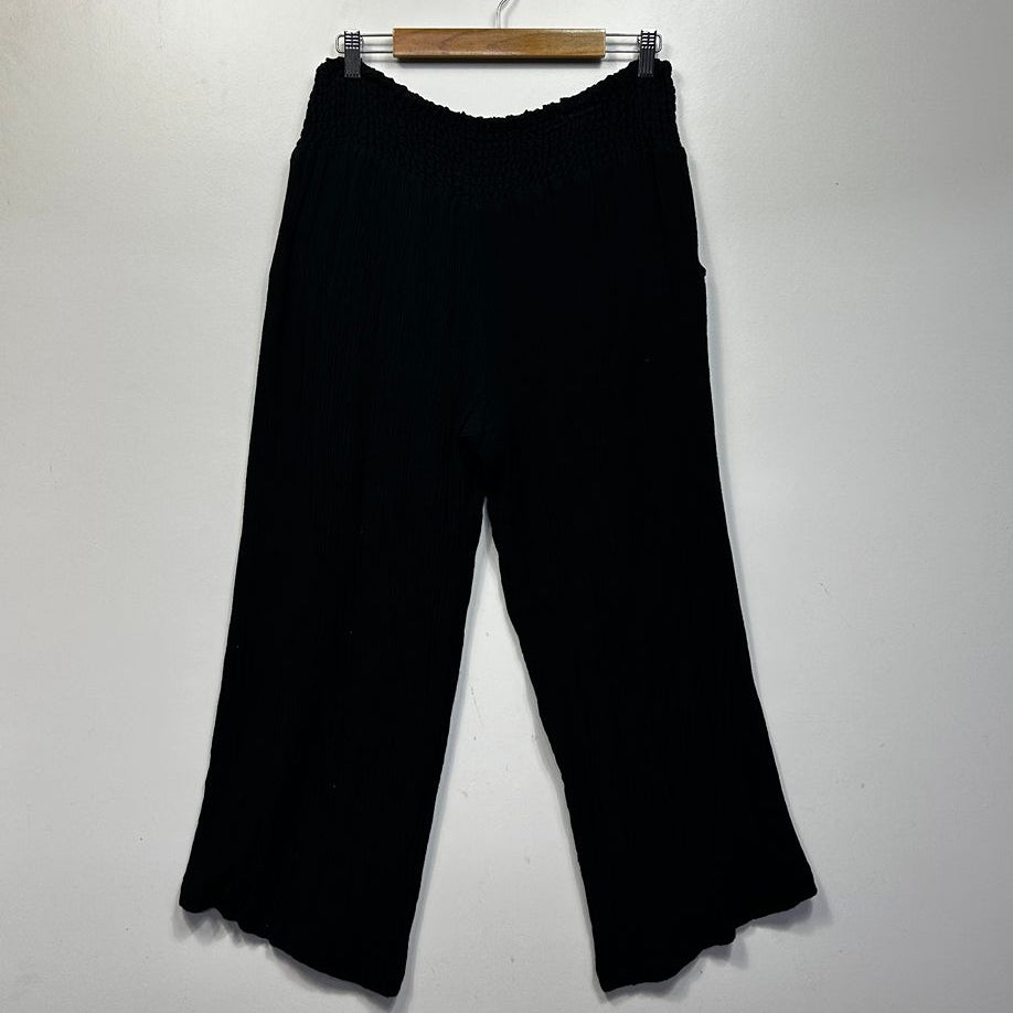 Virtuelle Black Cropped Pants - Size 14