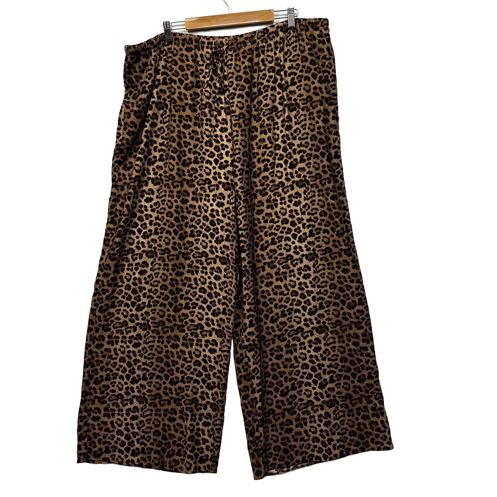 Avella Leopard Print Pants - Size 26