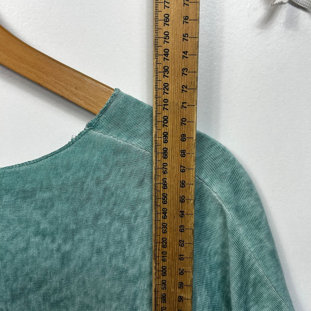 Wednesday Lulu Made in Italy Green Cotton Top - One Size