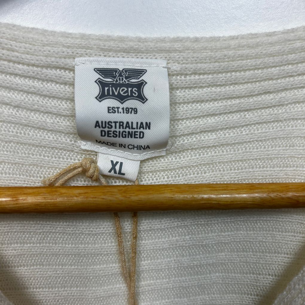 Rivers Cream Jumper - Size XL