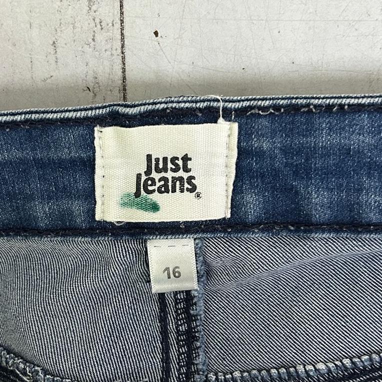 Just Jeans Curve Skinny Ultra High Rise Blue Jeans - Size 16