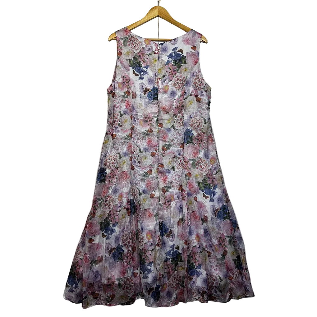 Person-elle Pink Floral Plus Size Dress - Size 18