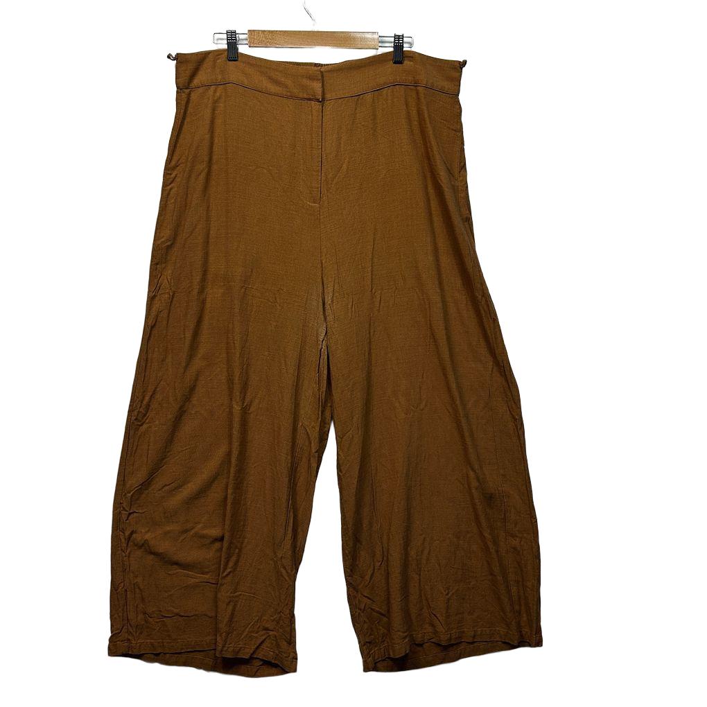 City Chic Brown Linen Pants - Size 20