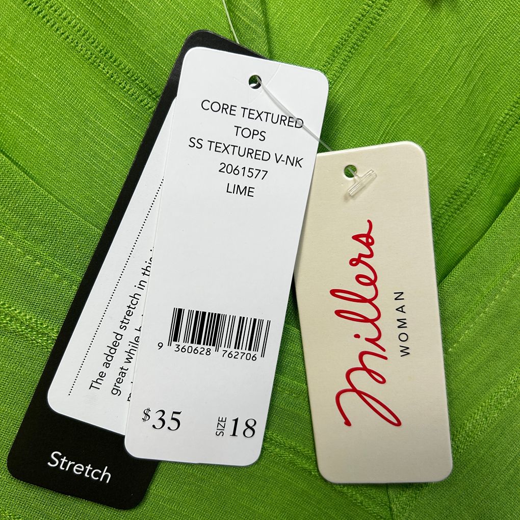 Millers Lime Green Top - Size 18