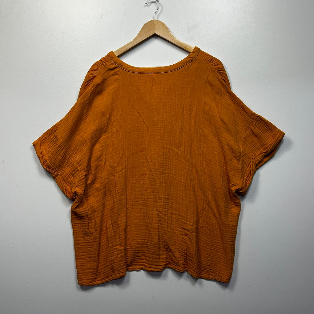 Anko Orange Plus Size Cotton Top - Size 20