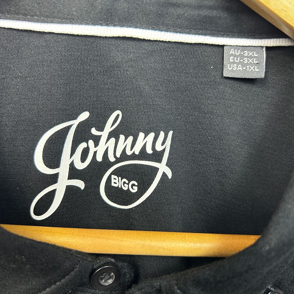 Johnny Bigg Black Cotton Polo Shirt - Size 3XL