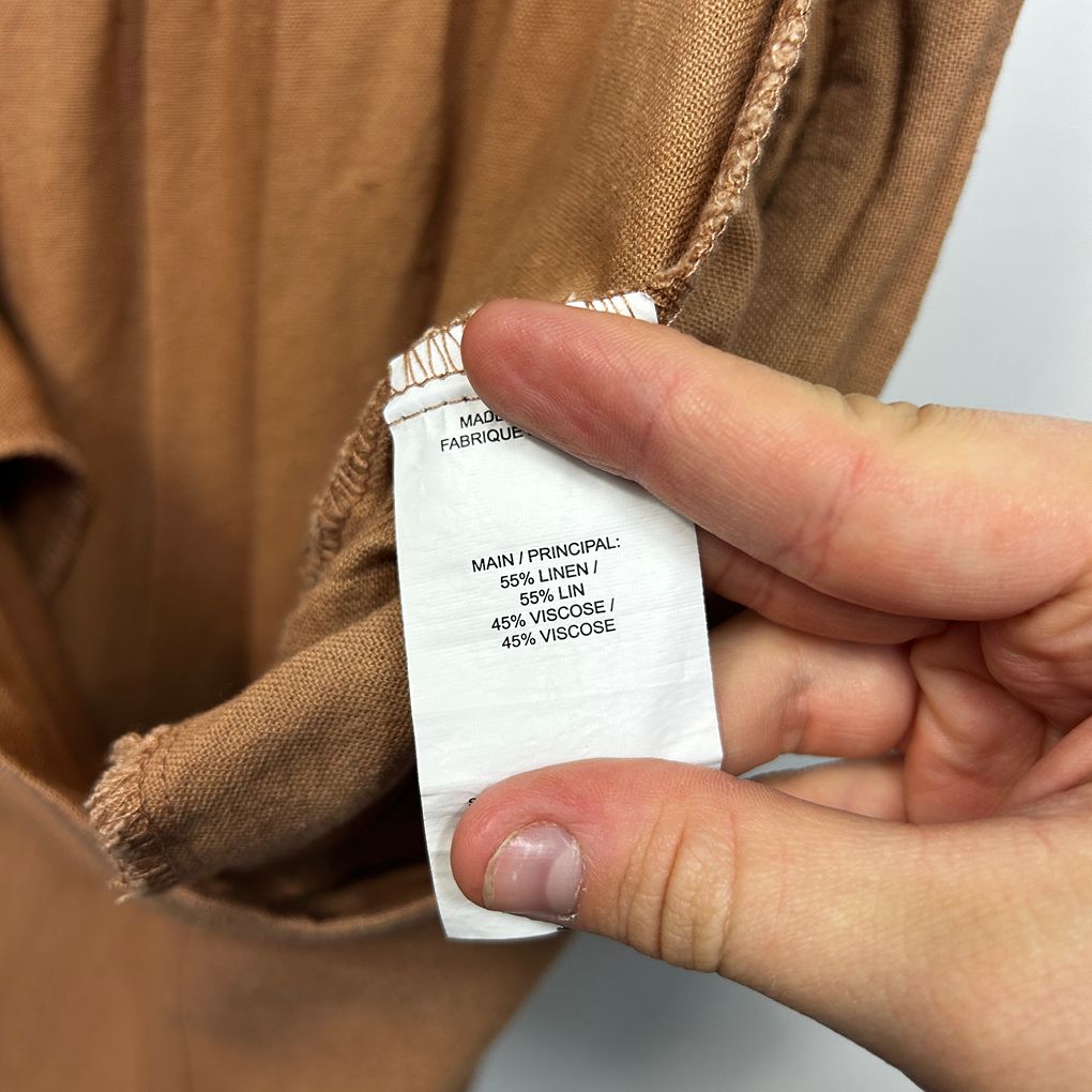 Millers Brown Plus Size Linen Culotte Pants - Size 18