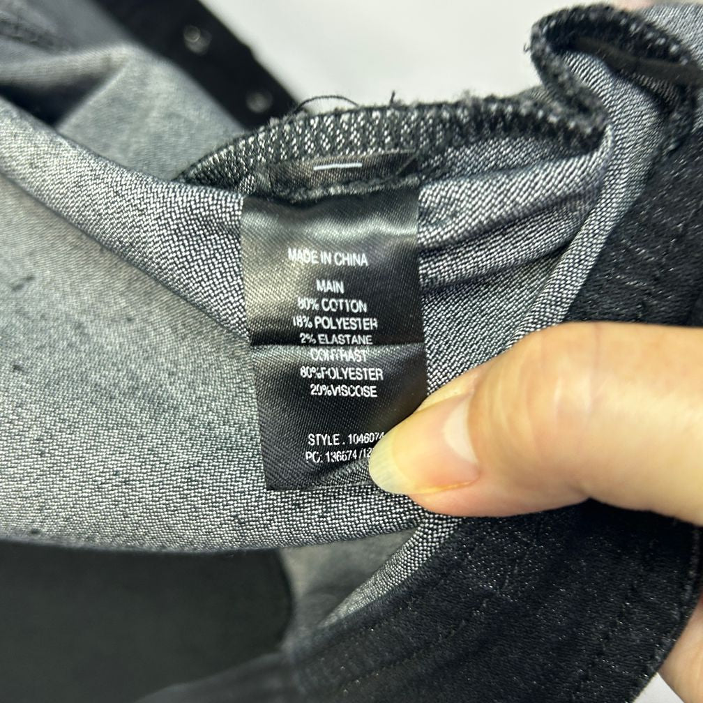 Beme Black Plus Size Denim Jacket - Size 22